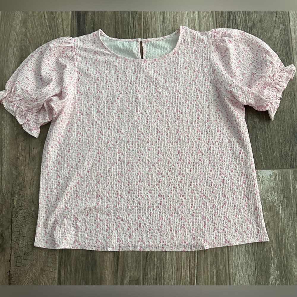 Smocked Puff Sleeve Blouse